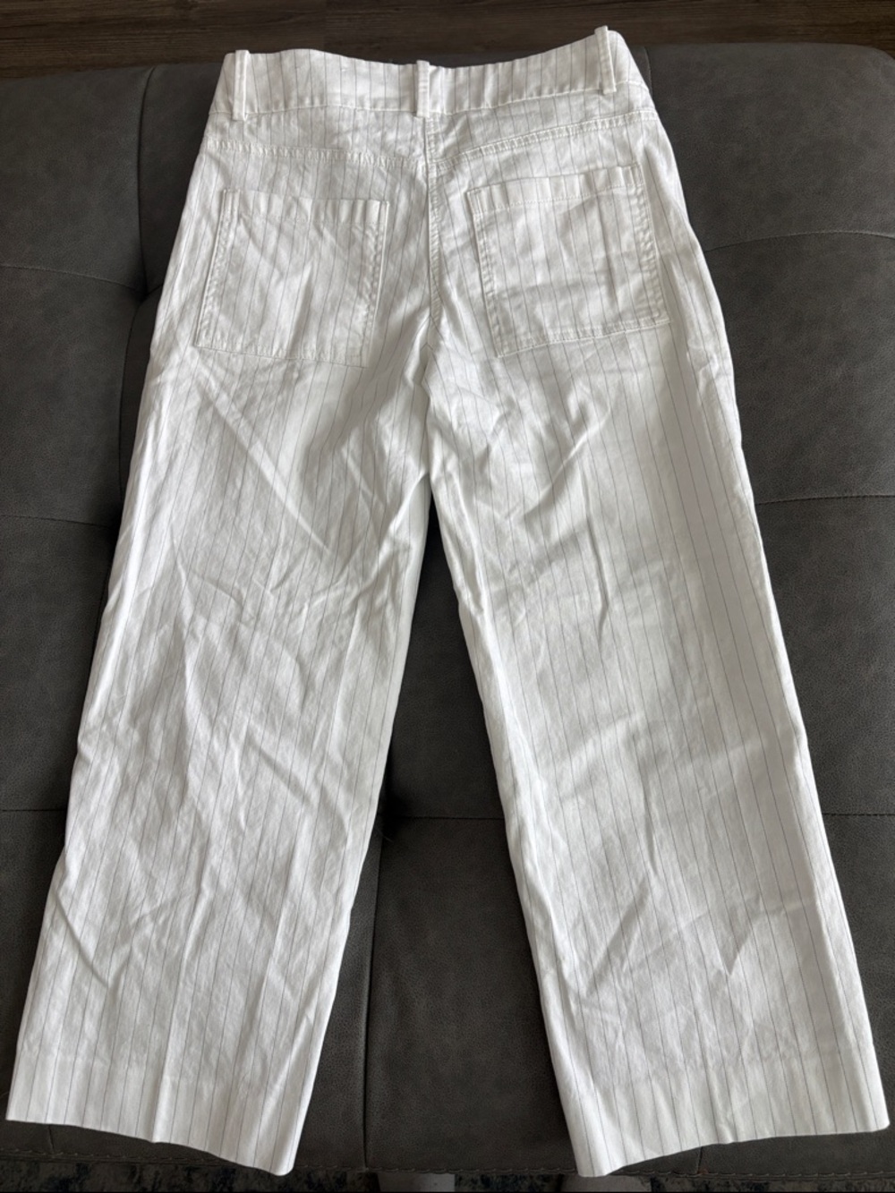 Chico's White Pinstripe Capris - Picture 4 of 5